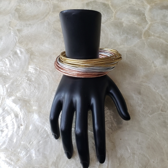 Splendido Oro 14kt gold silace bracelet. - Picture 3 of 8